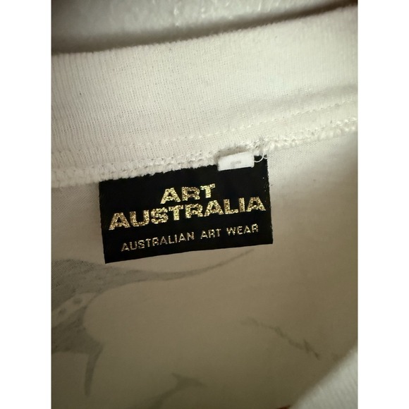 Vintage Art Australia Shirt Mens Large Black Golf Graphic Kangaroo All Over 90s - Picture 3 of 6